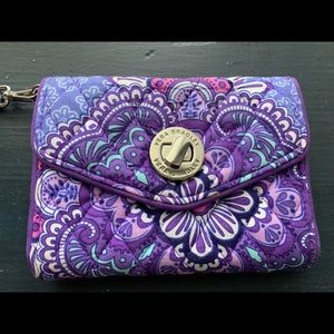 Vera Bradley turnlock wristlet wallet
